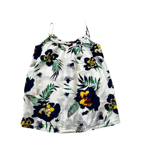 Patagonia Sedum Cami Tank Top Annisa Tropical Floral Spaghetti Strap Size Small - Picture 1 of 6
